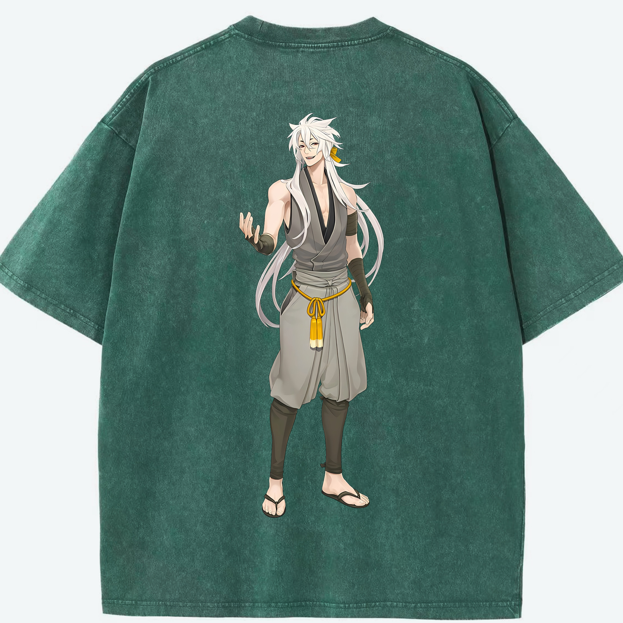 （画像用） 刀剣乱舞 Touken Ranbu 綿100% ヴィンテージ風 半袖Tシャツ（背面プリント）